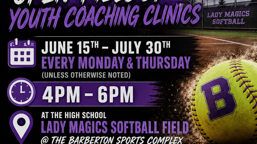 BHS Youth Softball Open Fields and Coaching Clinics
